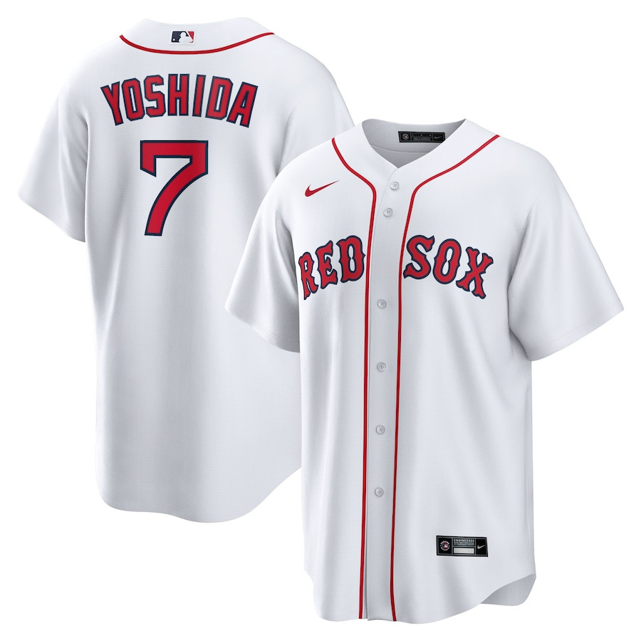 Masataka Yoshida 7 Boston Red Sox Player White MLB Jersey Men's