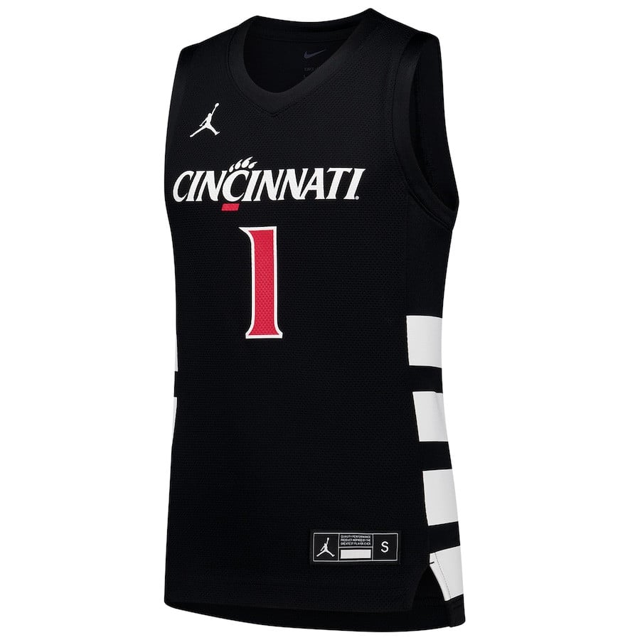 Cincinnati Bearcats Black #1 NCAA Jersey Men's