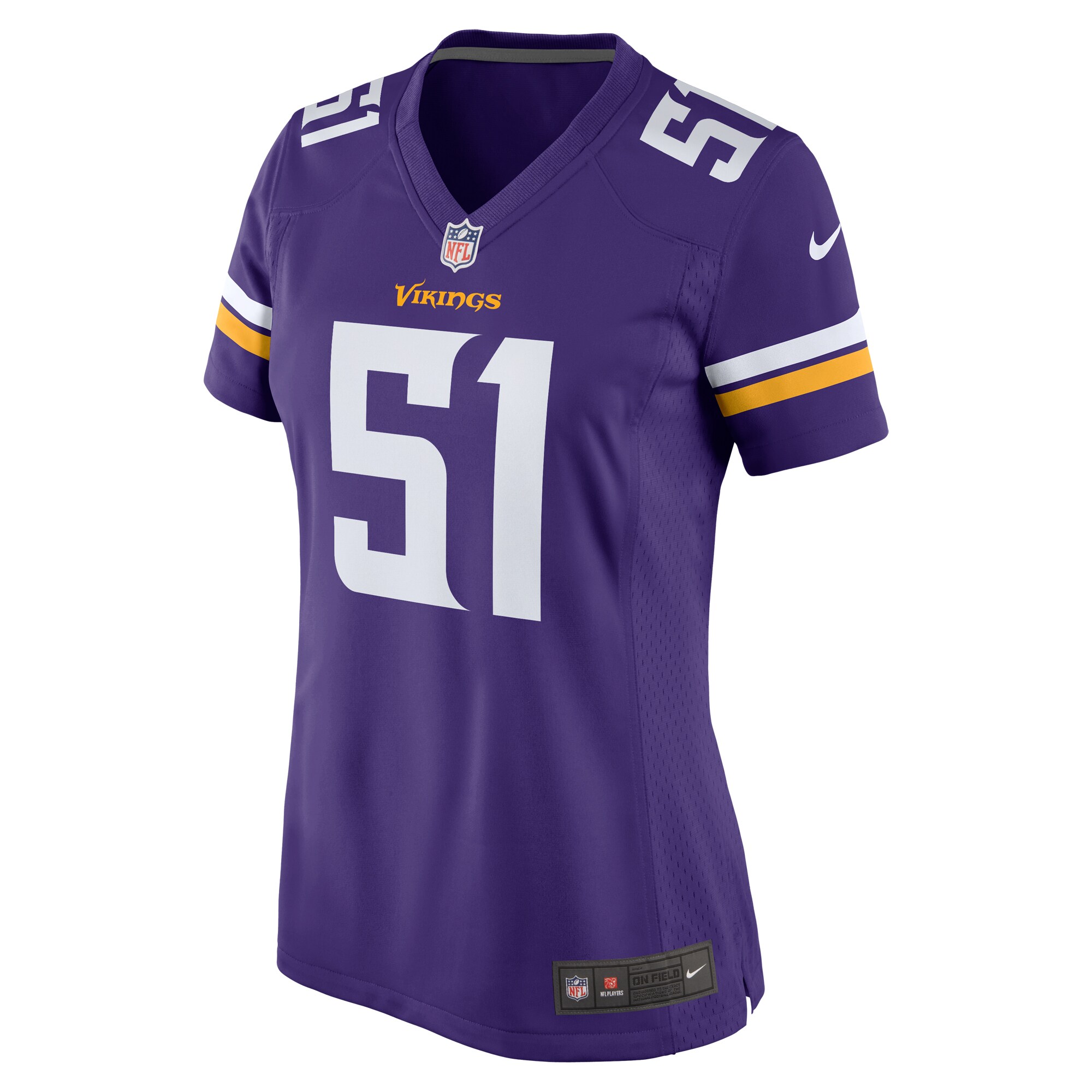 Minnesota Vikings Blake Cashman Purple Team Game NFL Jersey Women's
