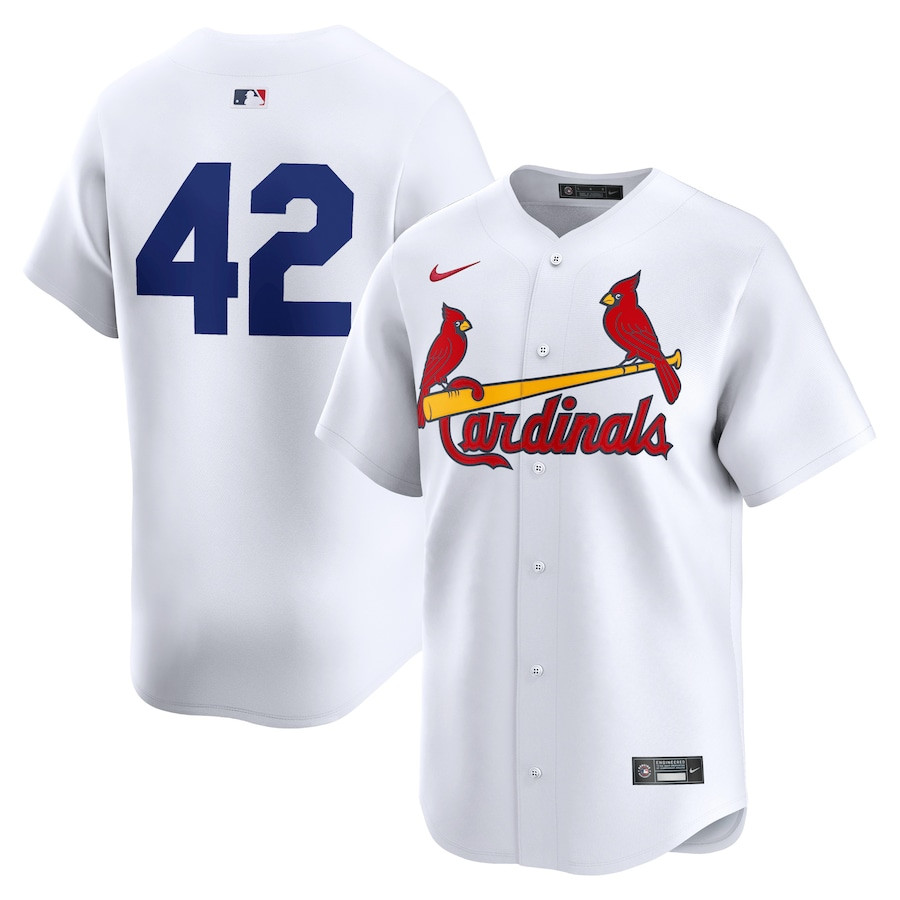 St. Louis Cardinals 2024 Jackie Robinson Day Home Limited White MLB Jersey Men's