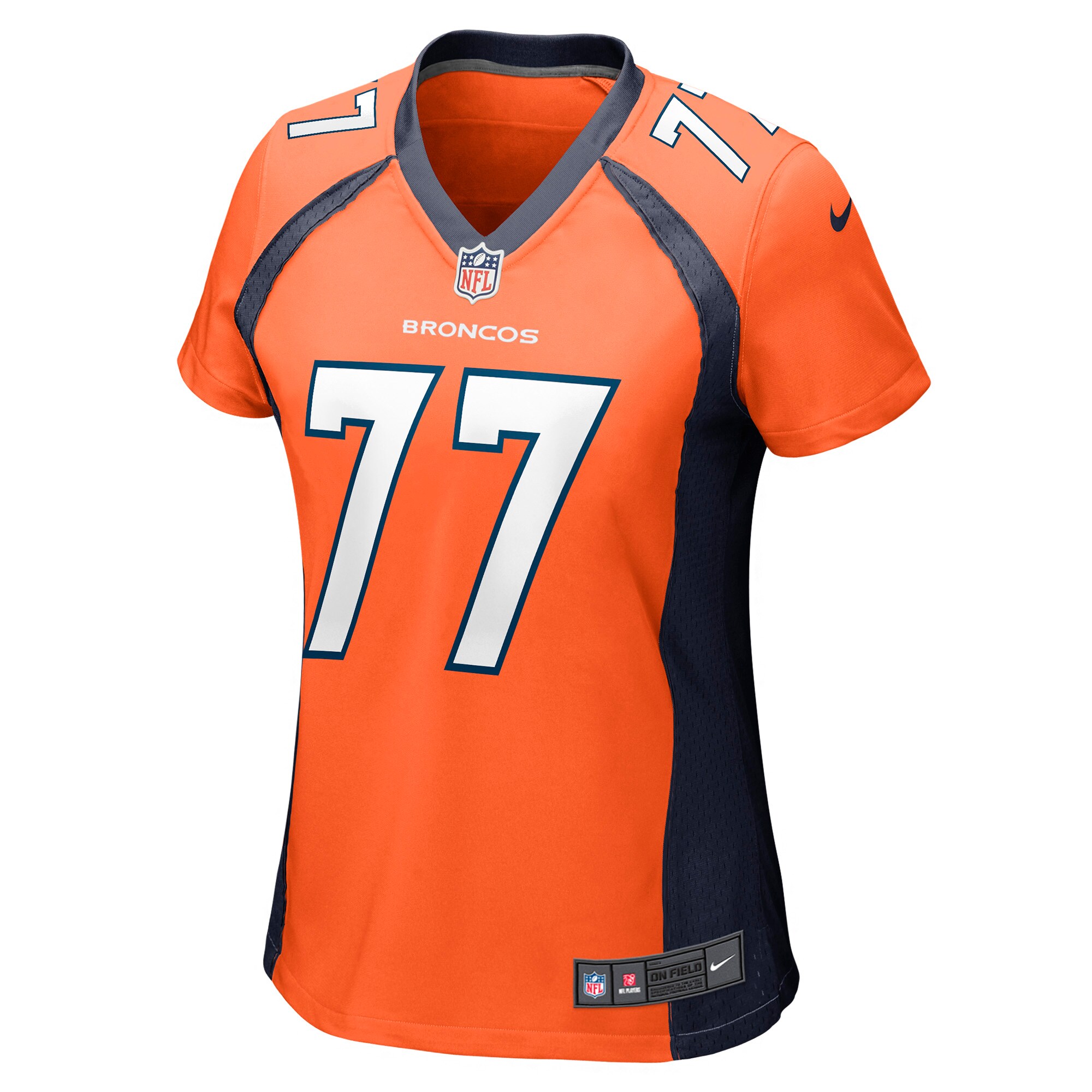 Denver Broncos Quinn Meinerz Orange Game NFL Jersey Women's