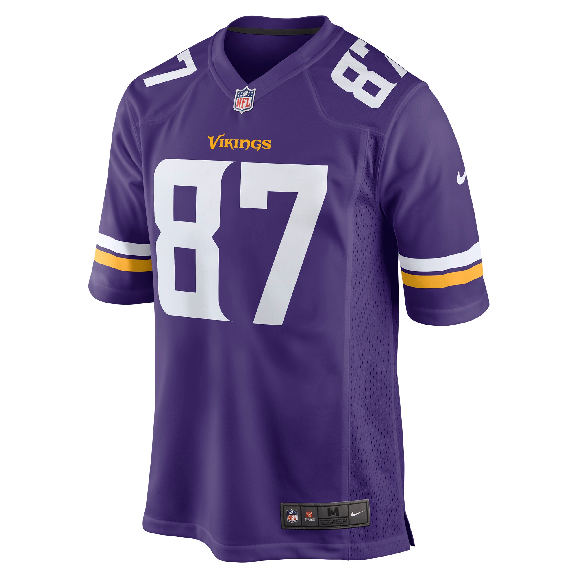 Minnesota Vikings T.J. Hockenson Purple Game Player NFL Jersey Men's
