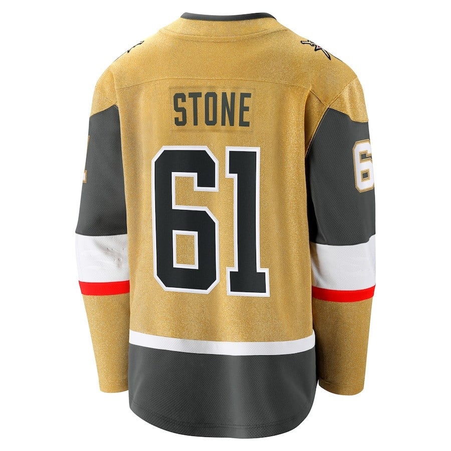 Mark Stone 61 Vegas Golden Knights 2023 Stanley Cup Final Home Breakaway Player Gold NHL Jersey Men's