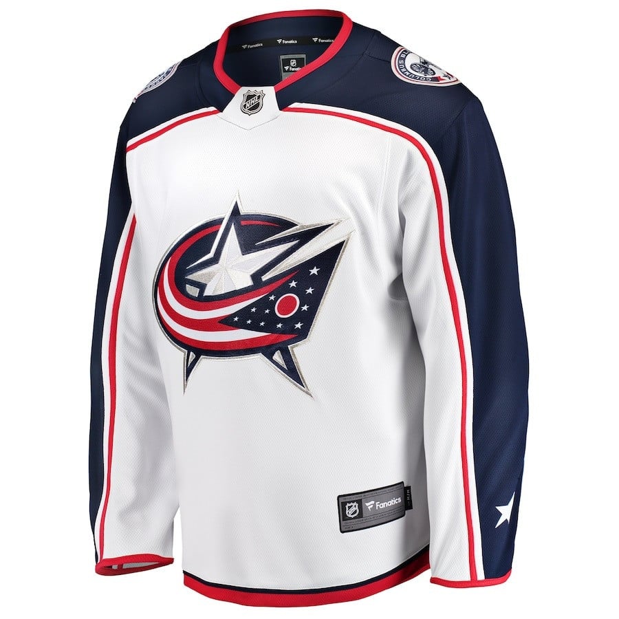 Adam Fantilli #19 Columbus Blue Jackets 2023 Draft Away White NHL Jersey Men's
