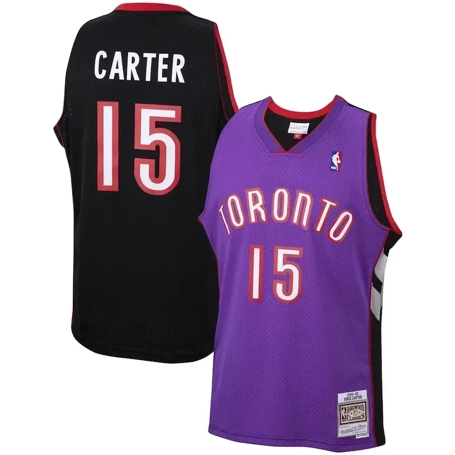 Vince Carter Toronto Raptors Mitchell Ness 1999-2000 Hardwood Classics Swingman Purple NBA Jersey Men's