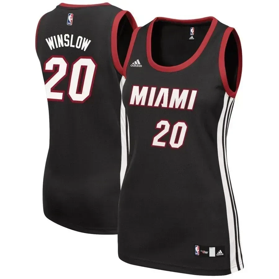 Justise Winslow Miami Heat Black NBA Jersey Women's