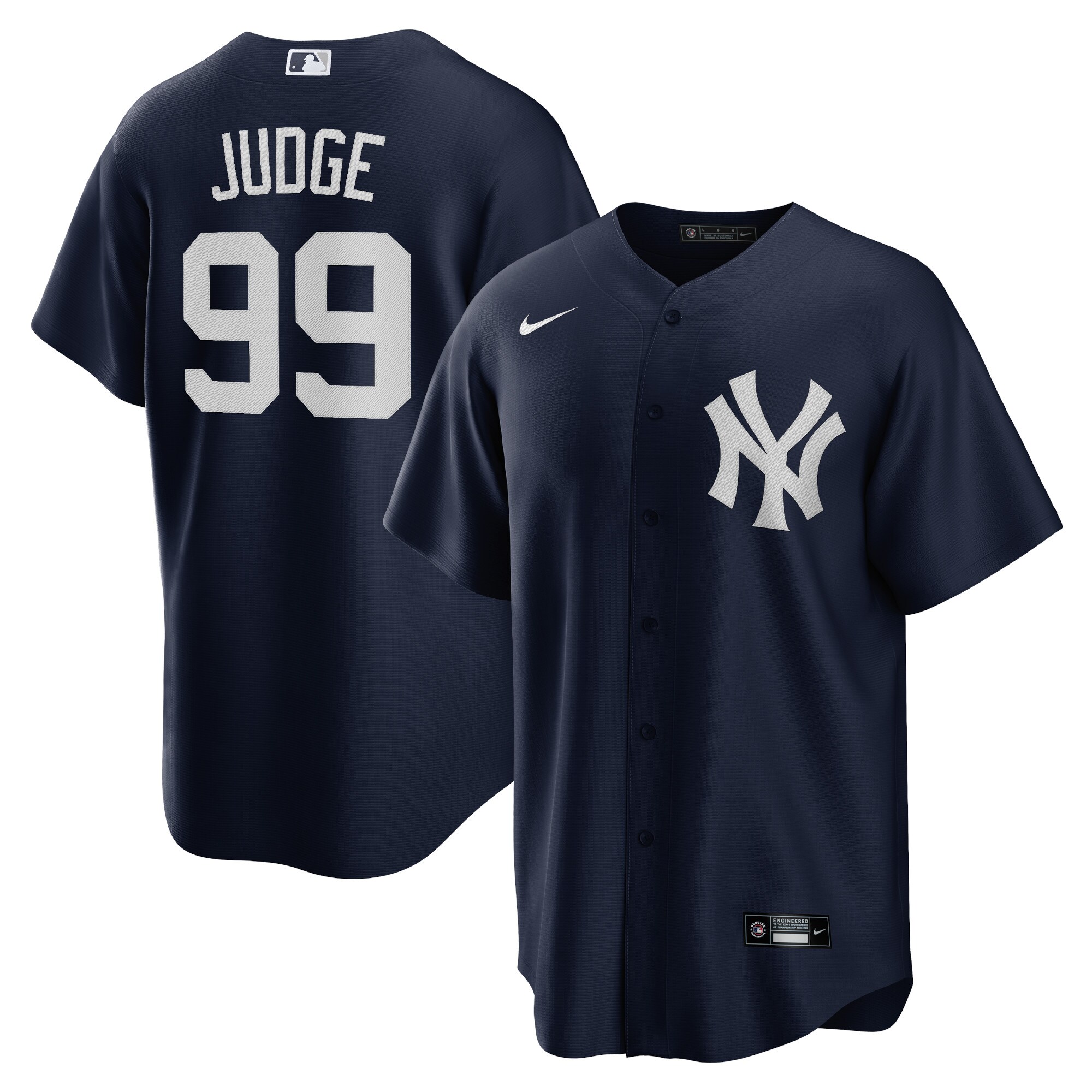 New York Yankees Aaron Judge Navy Big Tall Alternate Player MLB Jersey Men's