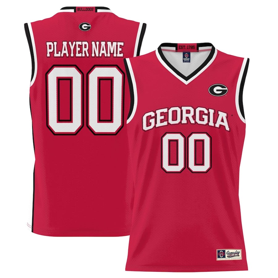 Georgia Bulldogs NIL Custom Red NCAA Jersey Men's