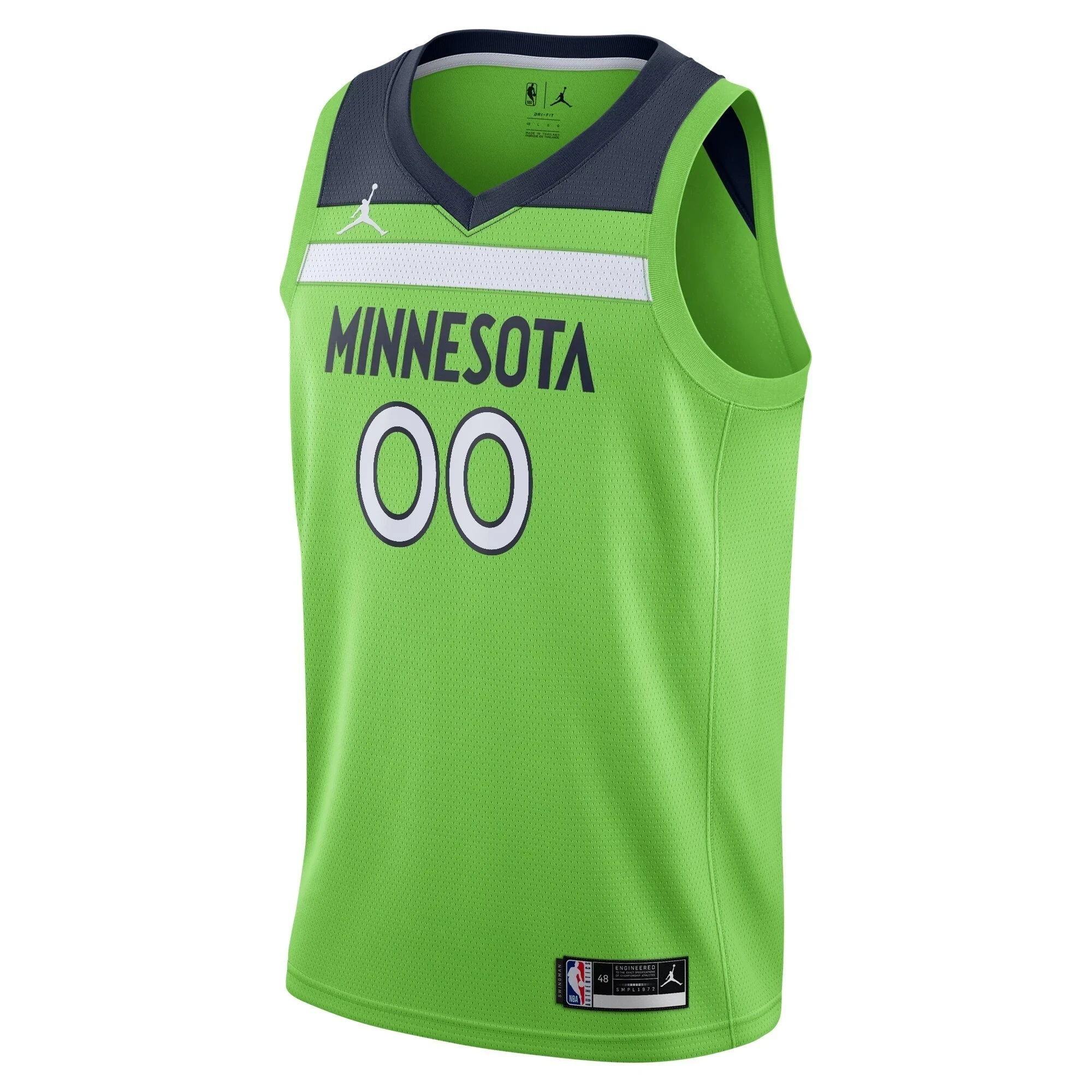 Minnesota Timberwolves Swingman Custom Statement Edition Green NBA Jersey Men's
