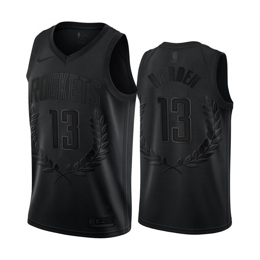 James Harden 13 Houston Rockets Black Mvp NBA Jersey Men's