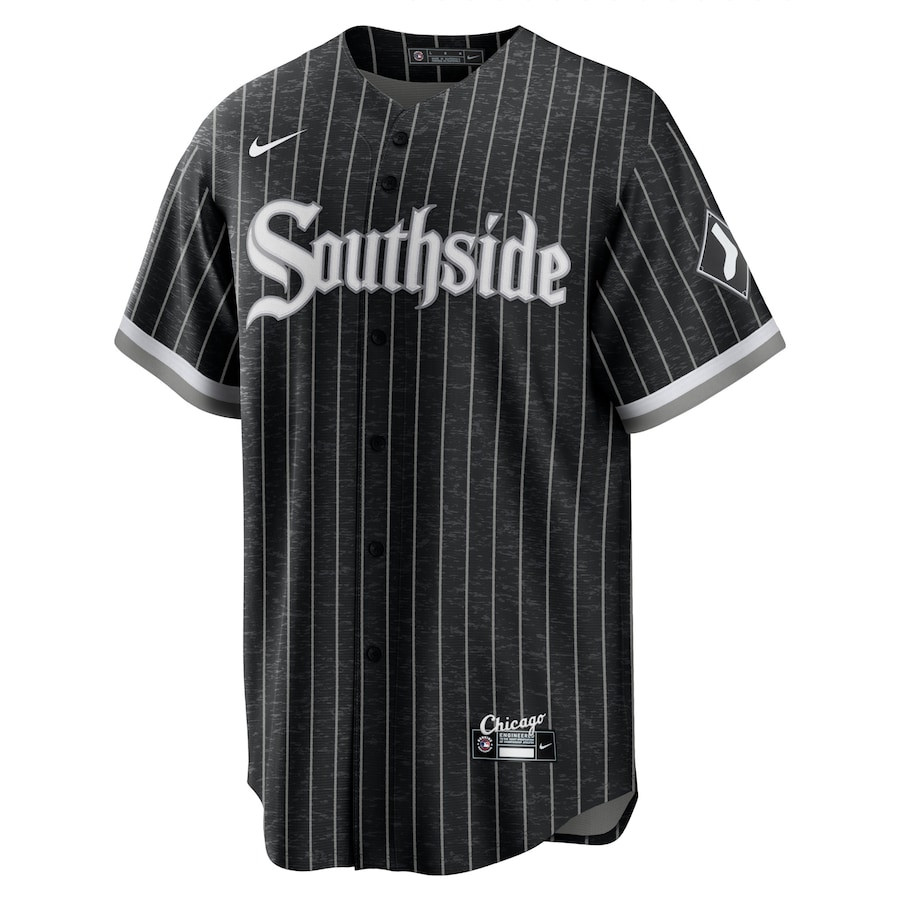 Yoan Moncada 10 Chicago White Sox City Connect Player Black MLB Jersey Men's