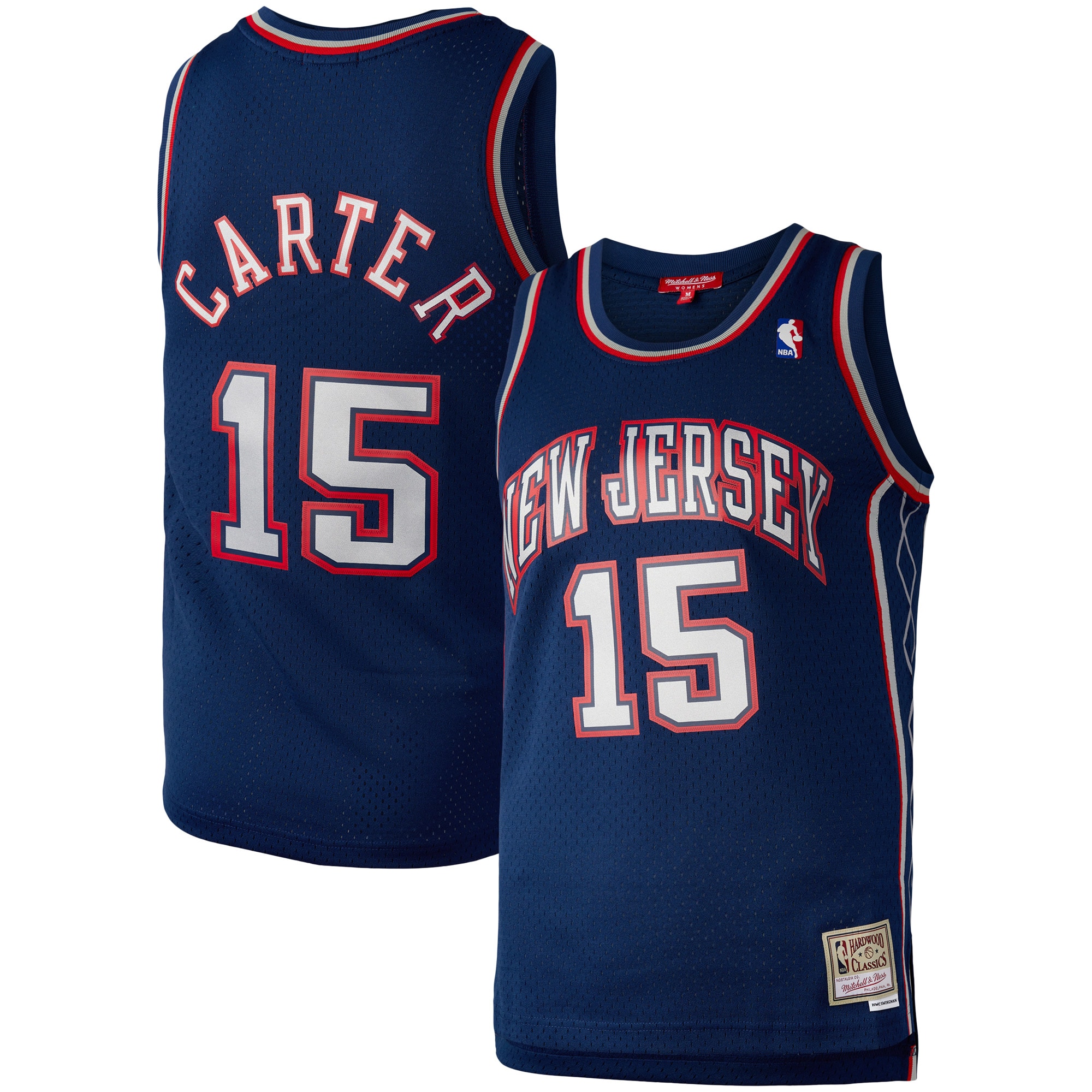 Mitchell Ness Vince Carter Navy New Nets Hardwood Classics 2006 Swingman NBA Jersey Women's