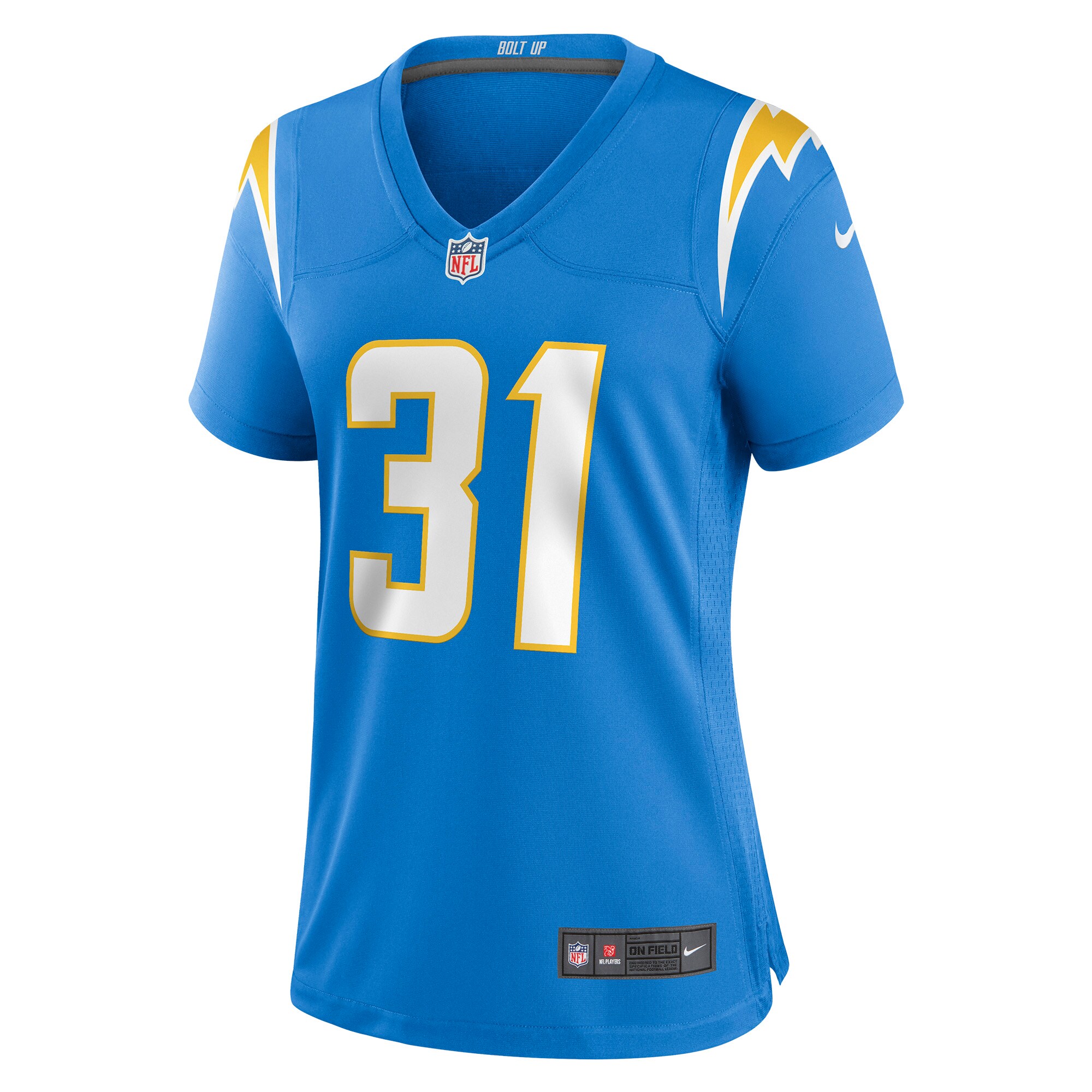 Los Angeles Chargers Nick Niemann Powder Blue Game Player NFL Jersey Women's