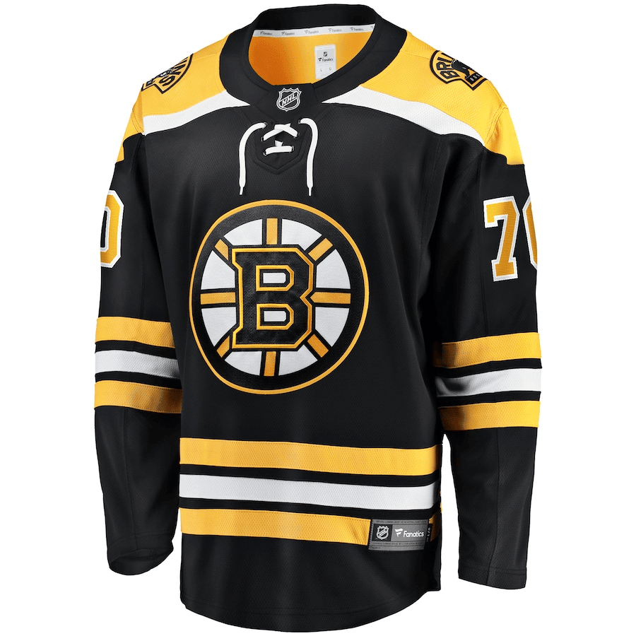 Jesper Boqvist 70 Boston Bruins Breakaway Home Black NHL Jersey Men's