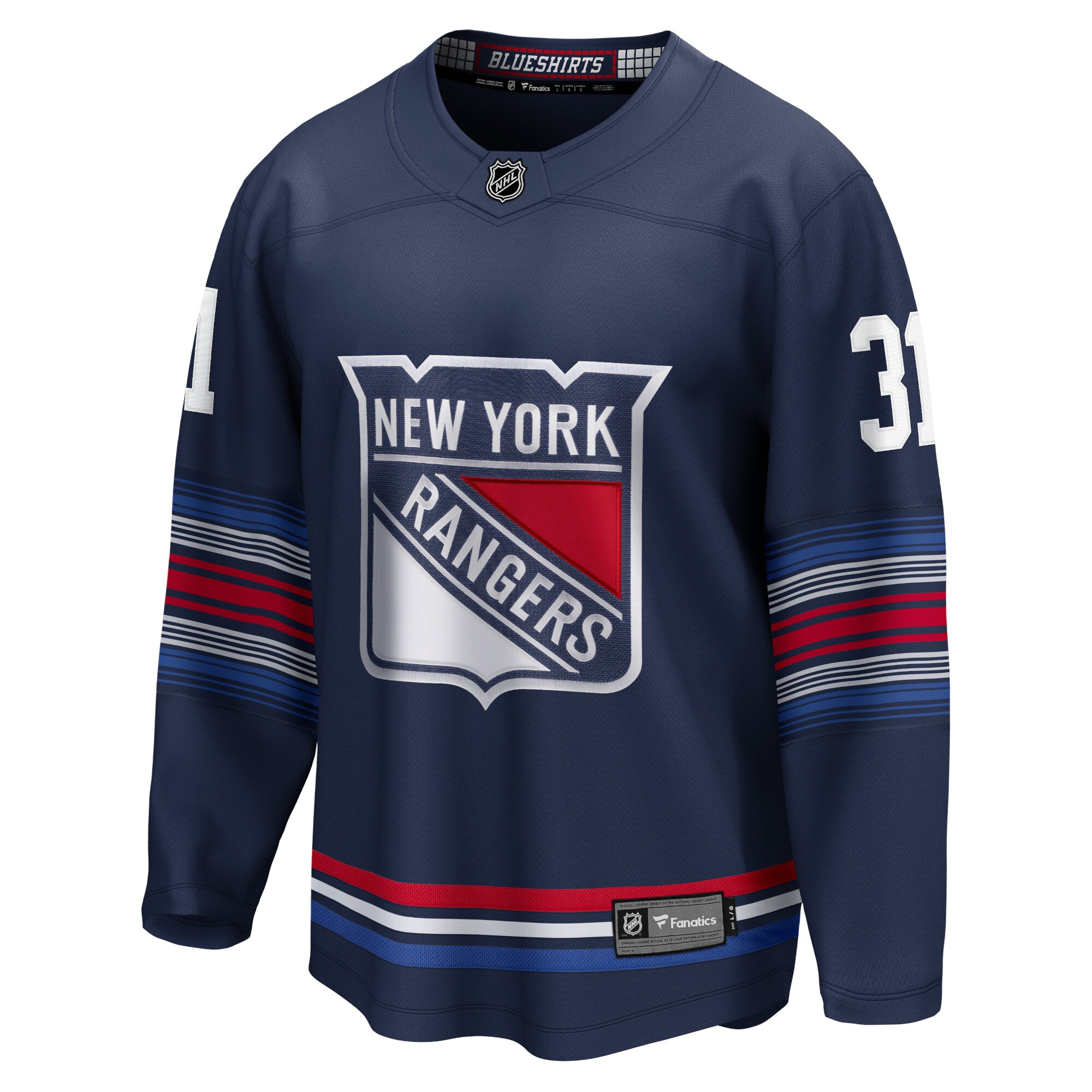 New York Rangers Igor Shesterkin Navy Alternate Premier Breakaway Player NHL Jersey Men's
