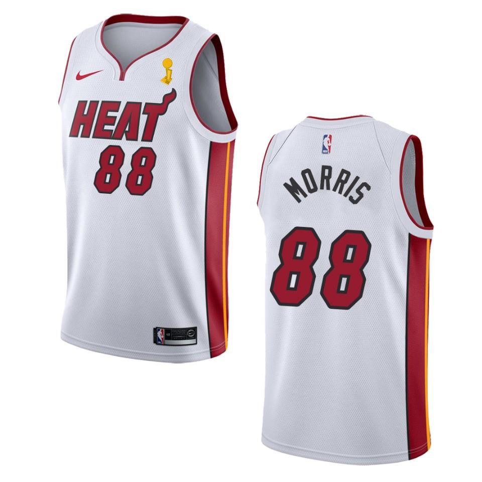 Miami Heat Markieff Morris 88 Champions Cup 2023 Patch White NBA Jersey Men's