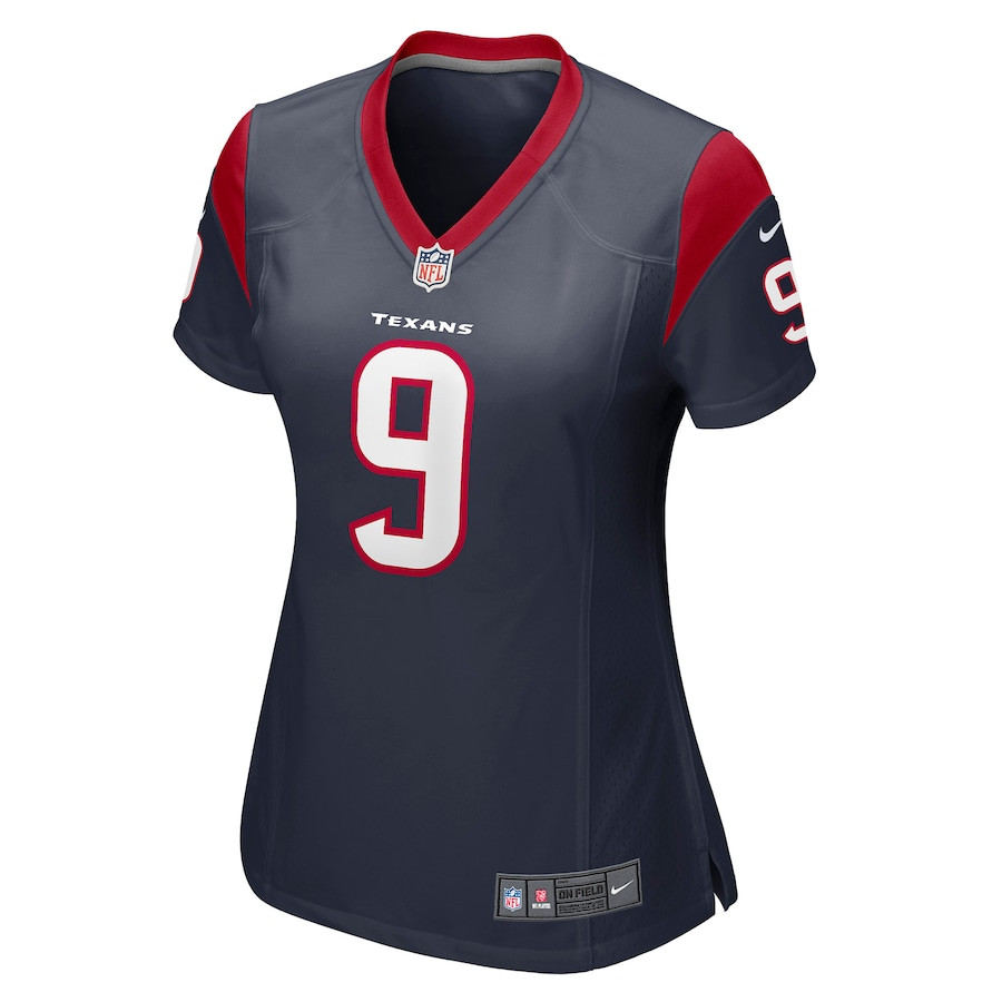 Brevin Jordan 9 Houston Texans Game Navy NFL Jersey Women's