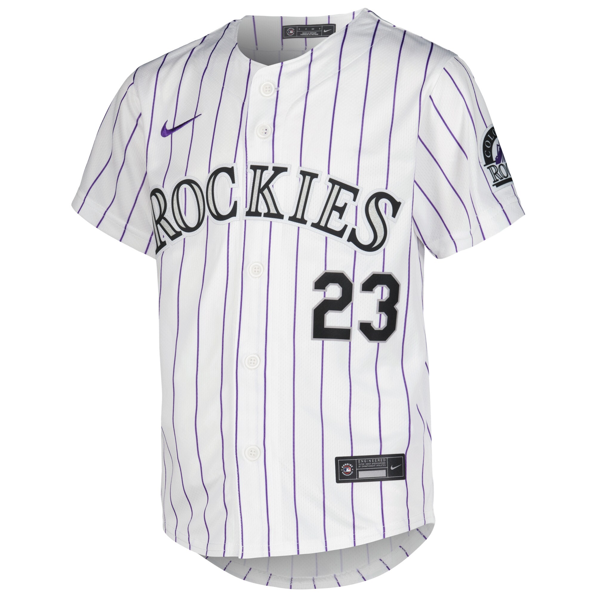 Colorado Rockies Kris Bryant White Home Limited Player MLB Jersey Youth