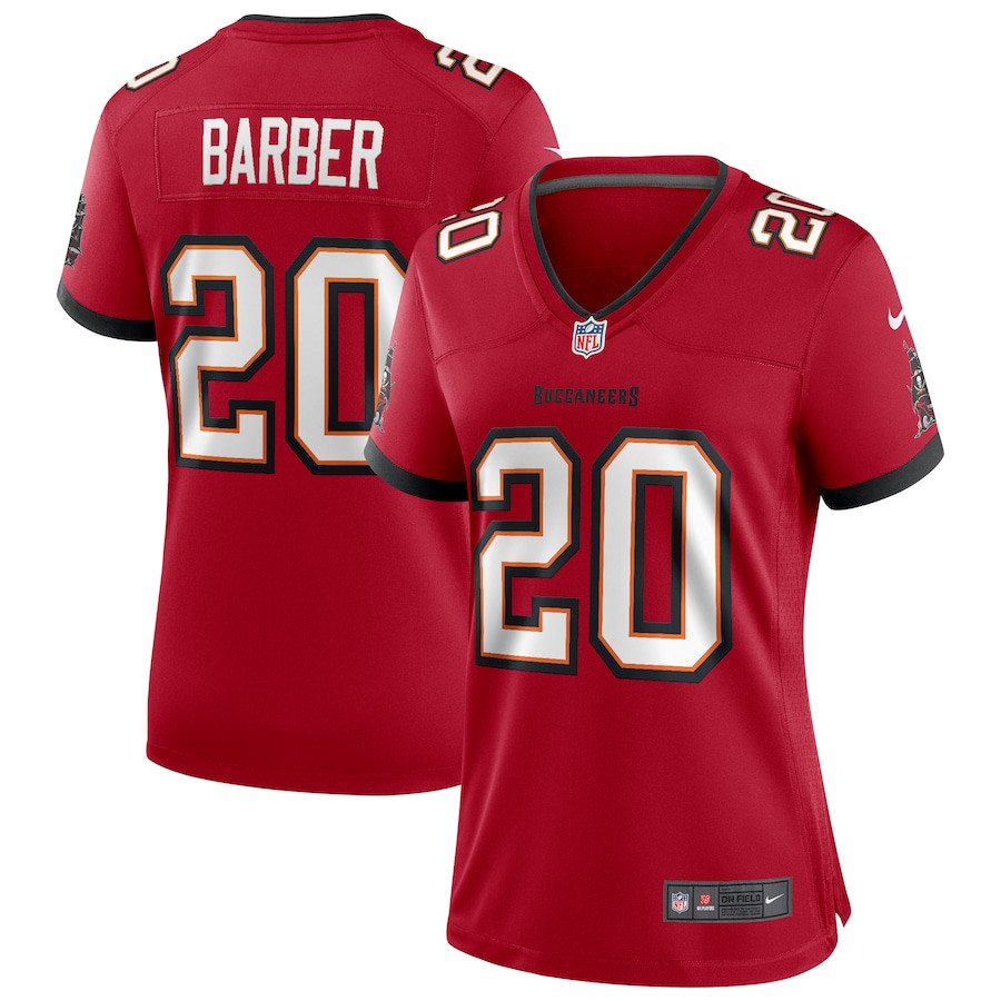 Ronde Barber 20 Tampa Bay Buccaneers Game Retired Red NFL Jersey Women's