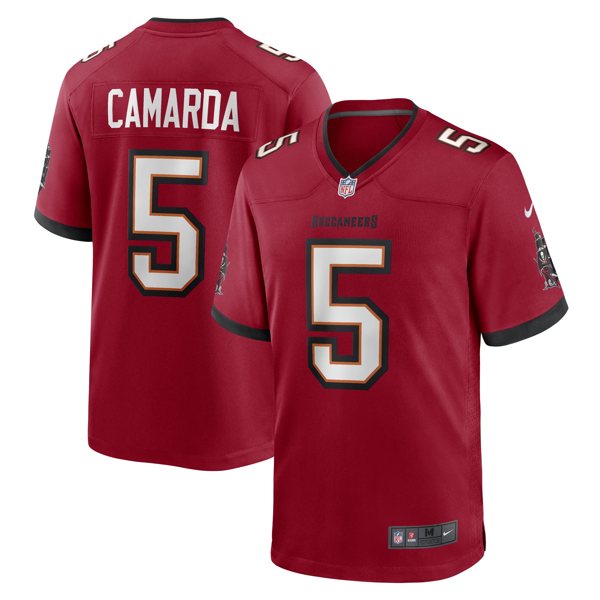 Tampa Bay Buccaneers Jake Camarda Red Game Player NFL Jersey Men's