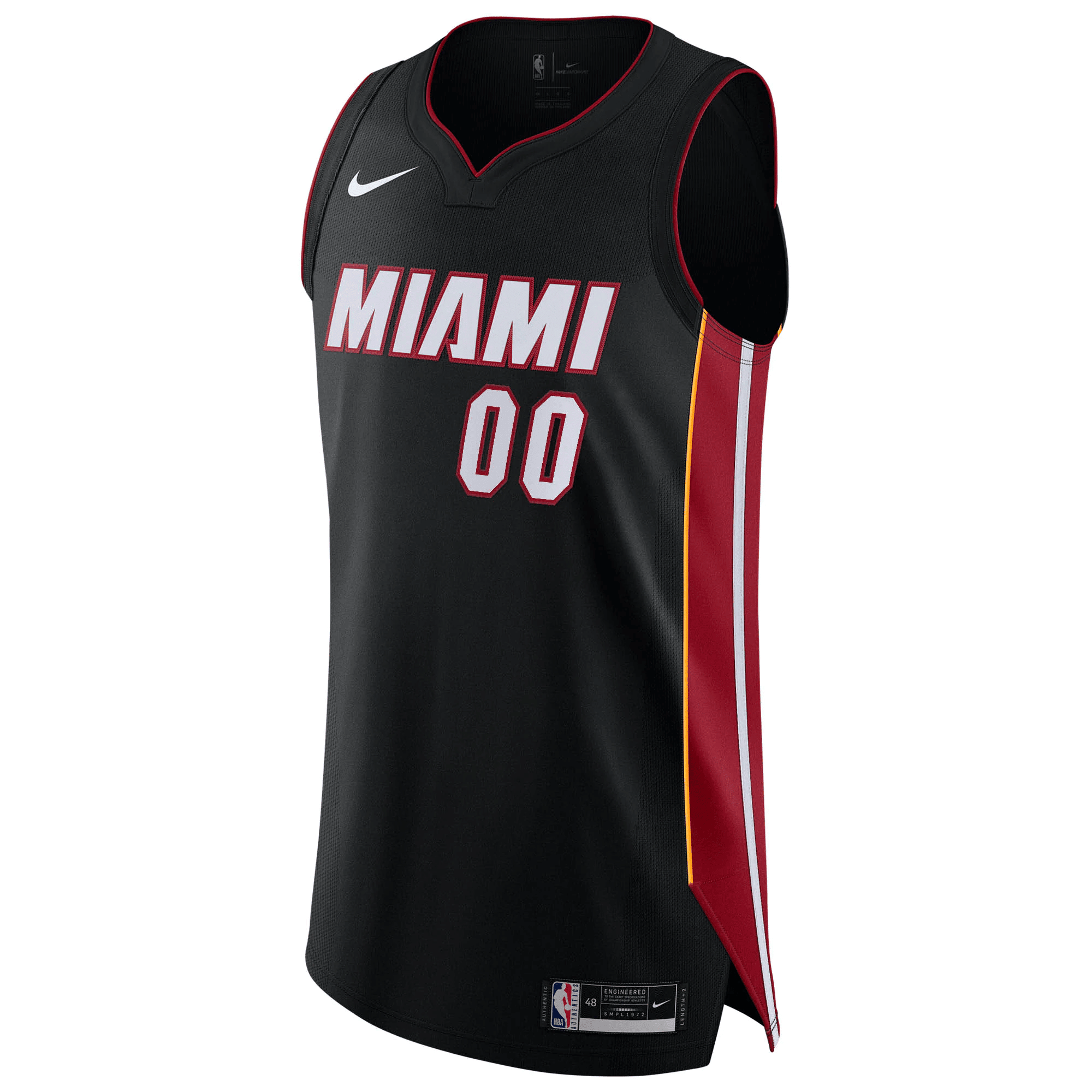 Miami Heat Custom Black Icon Edition NBA Jersey Men's