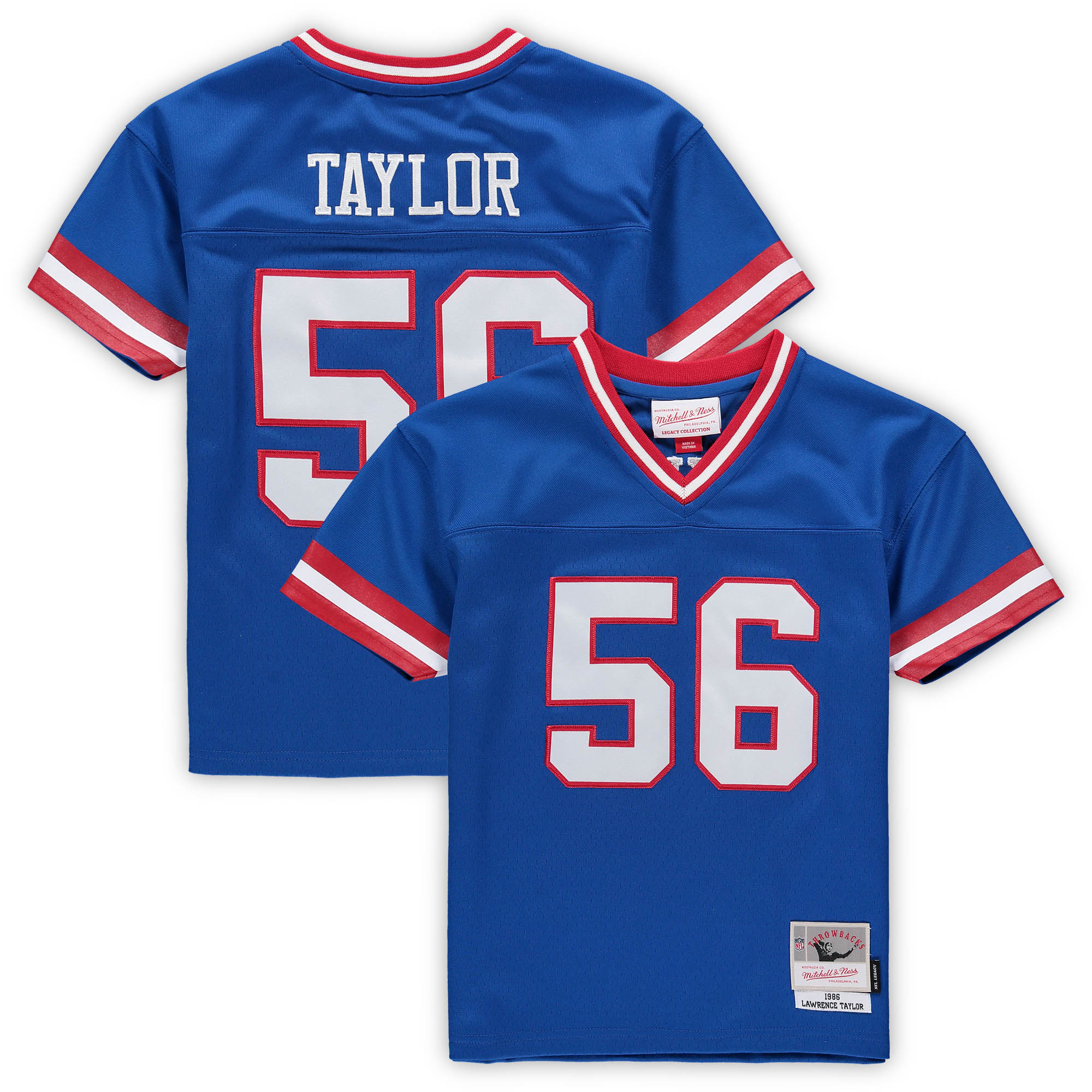 Preschool New York Giants Lawrence Taylor Mitchell Ness Royal Retired Legacy NFL Jersey Men's