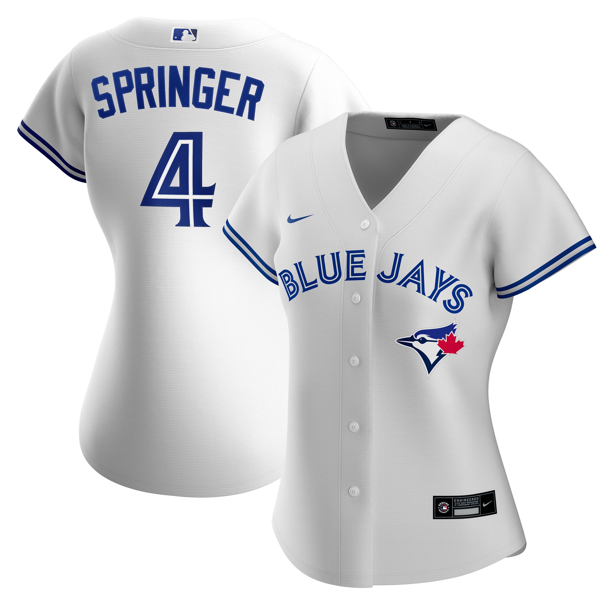 Toronto Blue Jays George Springer White Home MLB Jersey Women's