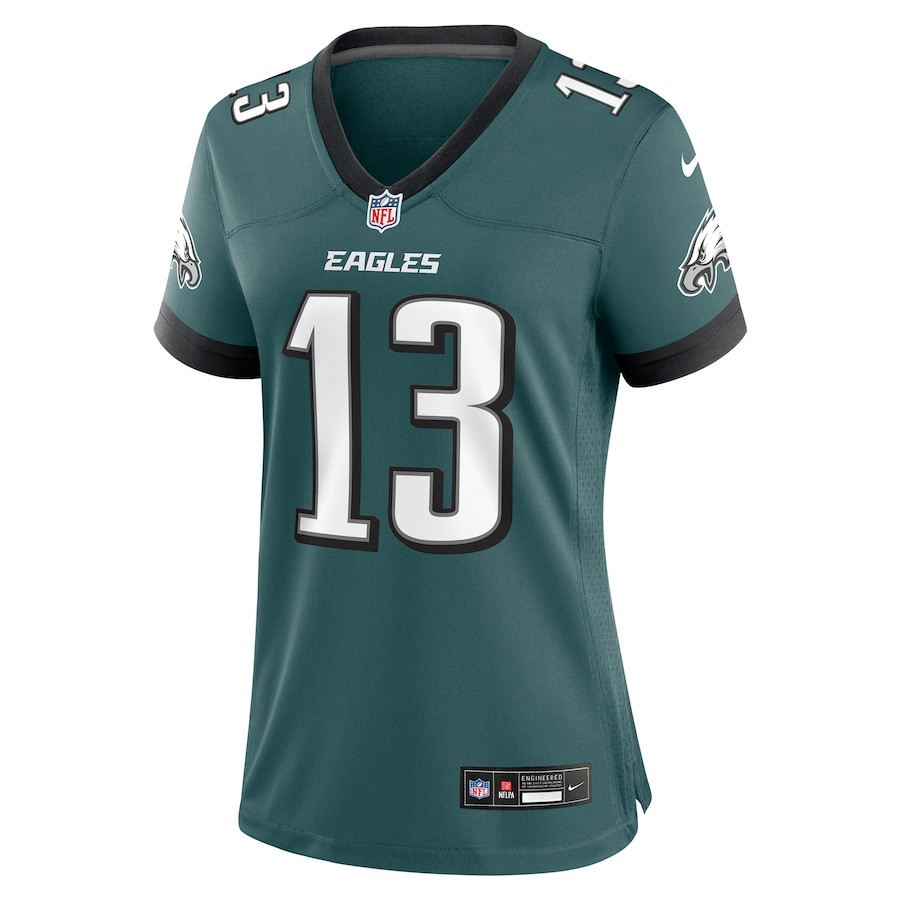 DeVante Parker 13 Philadelphia Eagles Game Midnight Green NFL Jersey Women's