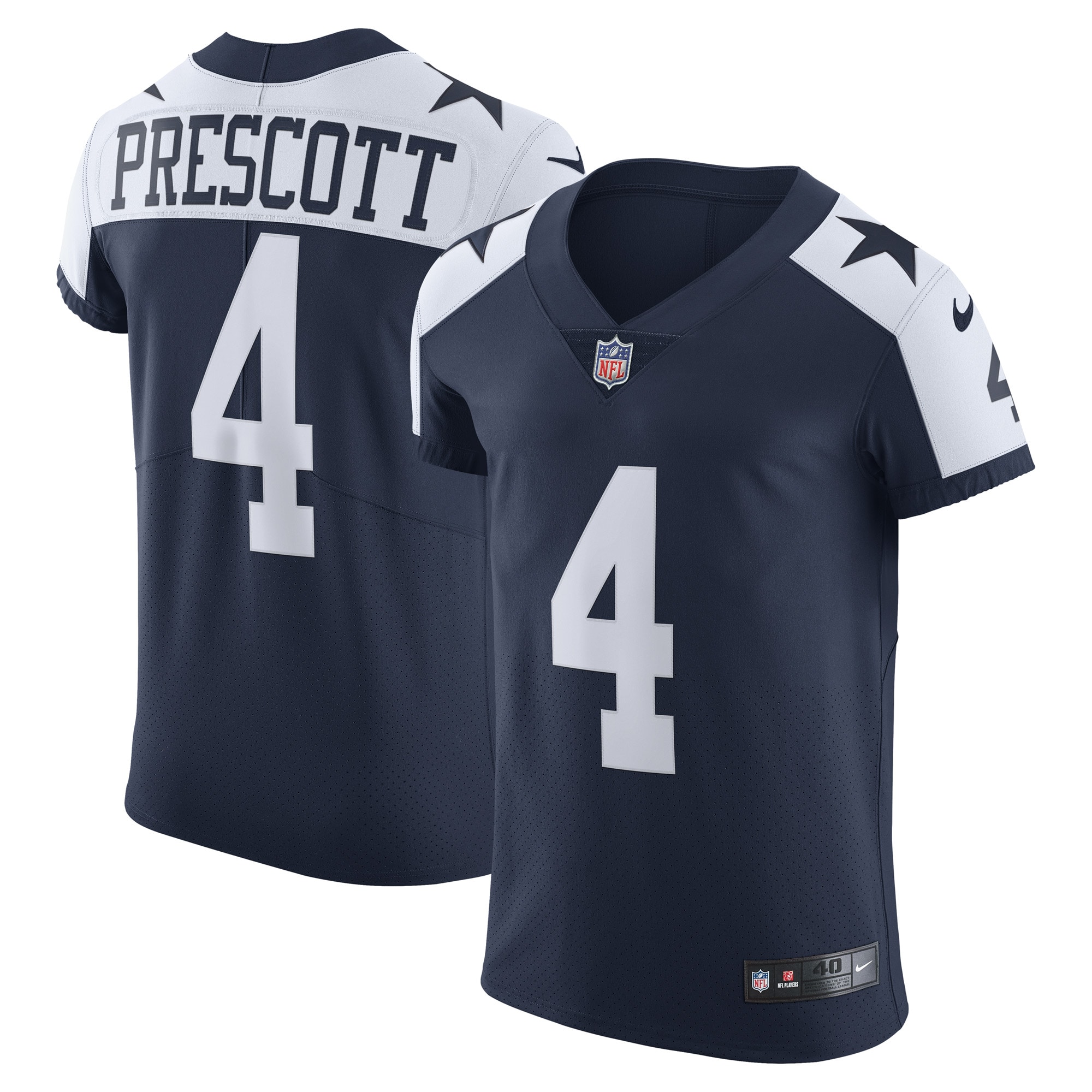 Dallas Cowboys Dak Prescott Navy Alternate Vapor Elite Player NFL Jersey Men's