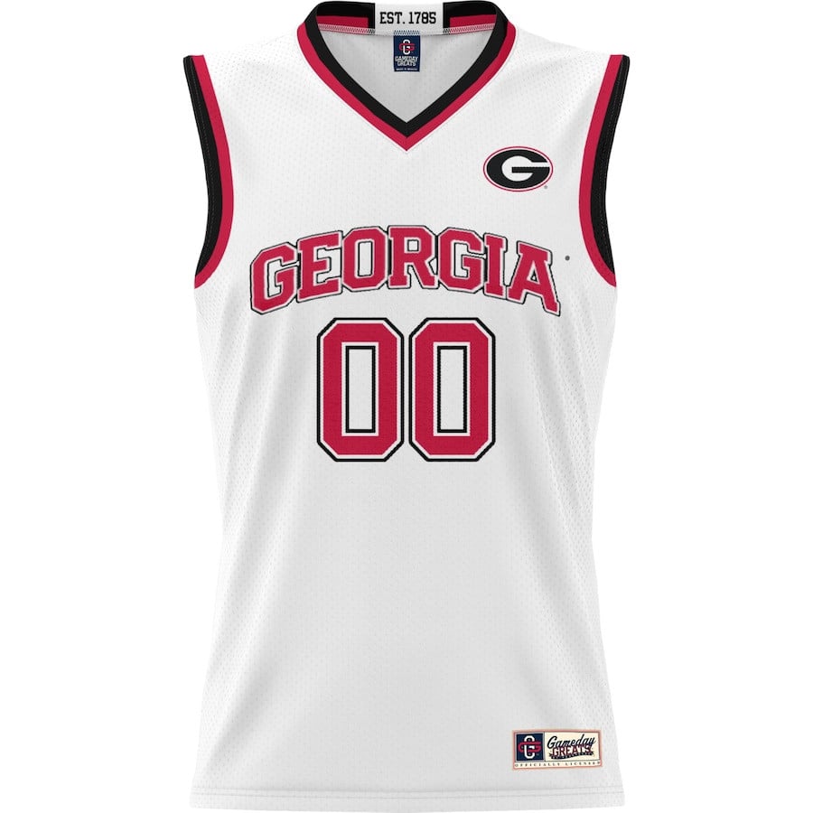 Georgia Bulldogs NIL Custom White NCAA Jersey Men's
