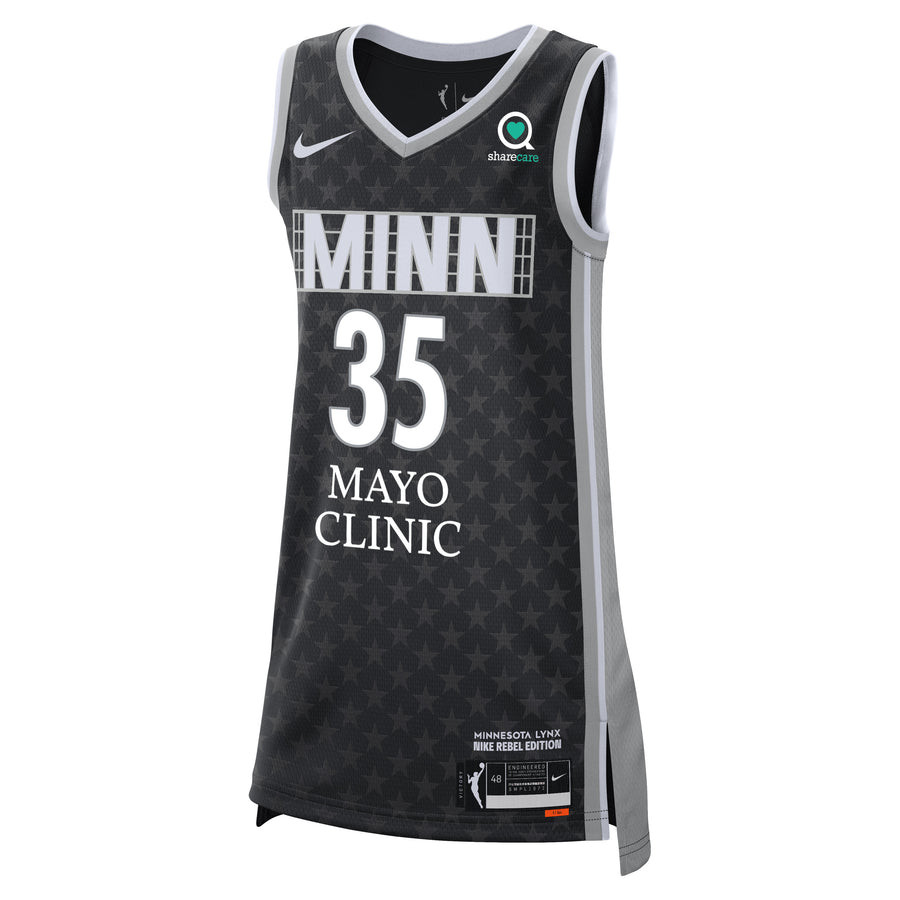 McCoughtry 35 Minnesota Timberwolves Lynx Rebel Black NBA Jersey Men's