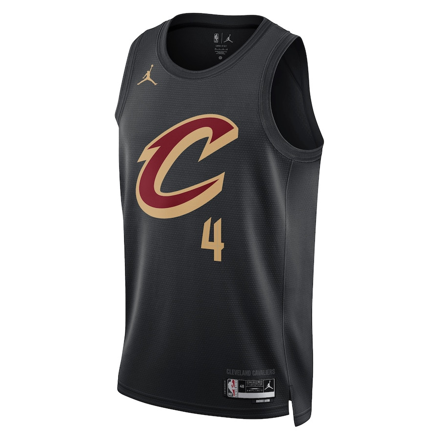 Evan Mobley 4 Cleveland Cavaliers Unisex Swingman Statement Edition Black NBA Jersey Unisex