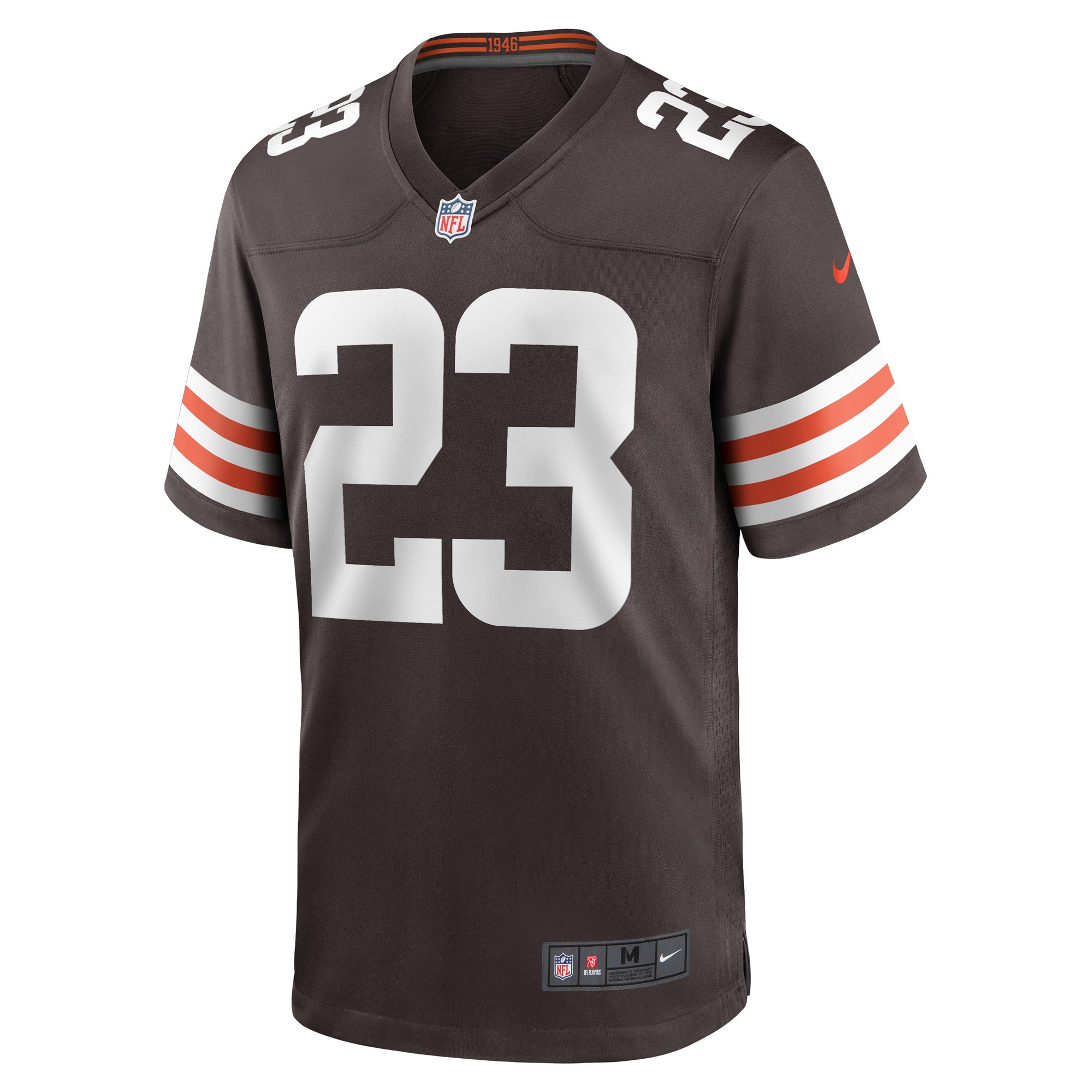 Cleveland Browns Martin Emerson Jr. Brown Game Player NFL Jersey Men's