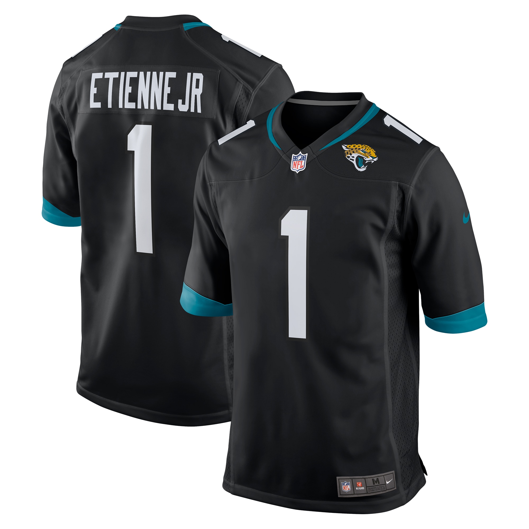 Jacksonville Jaguars Travis Etienne Black Game NFL Jersey Men's