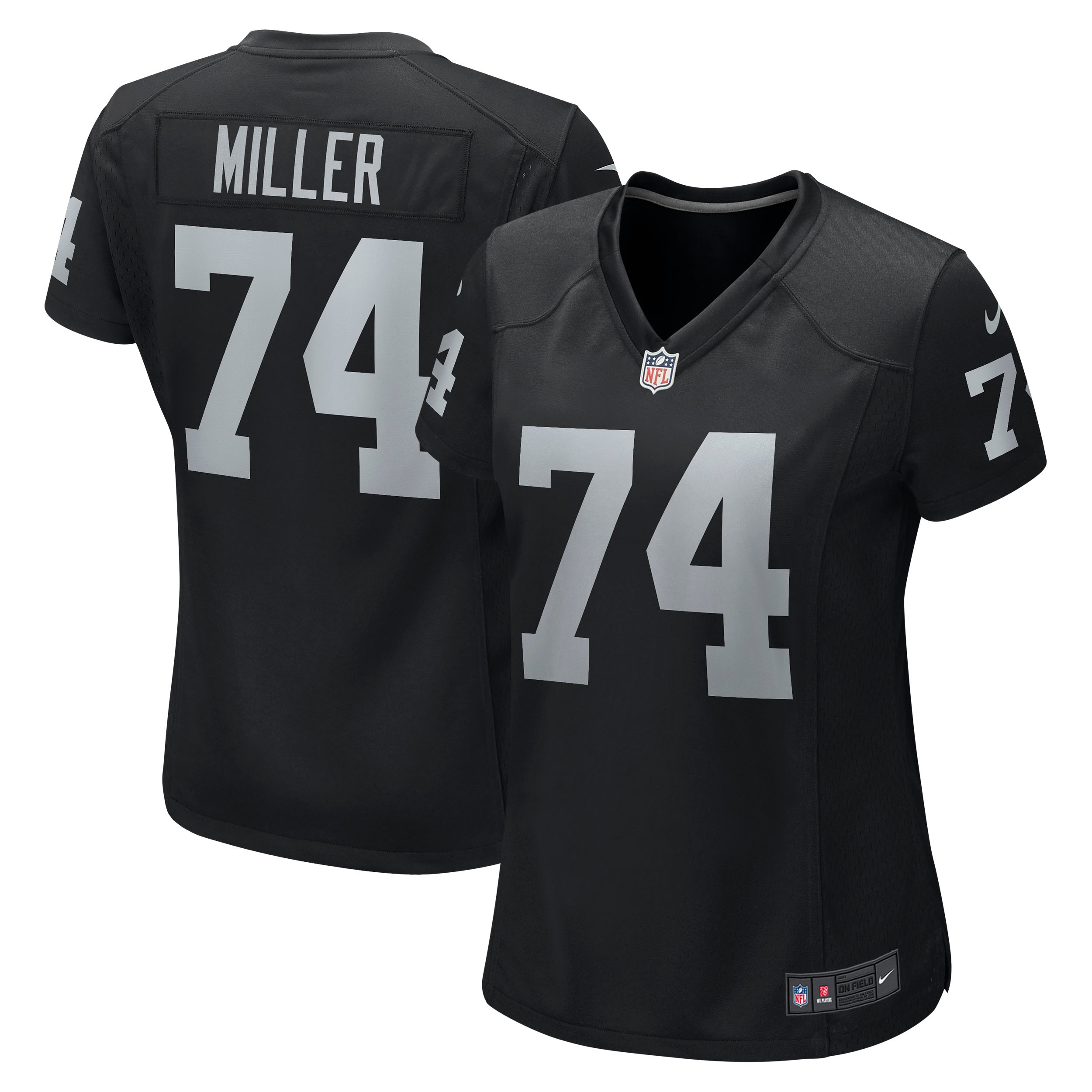 Las Vegas Raiders Kolton Miller Black Game NFL Jersey Women's