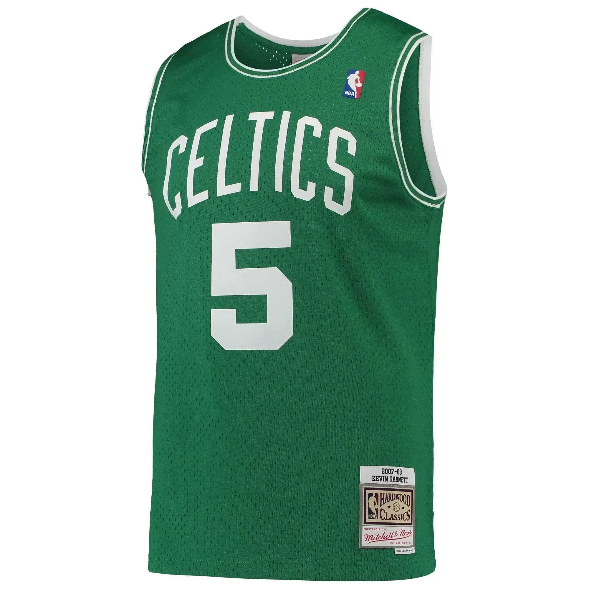 Kevin Garnett Boston Celtics Mitchell Ness Hardwood Classics 2007-08 Swingman Kelly Green NBA Jersey Men's