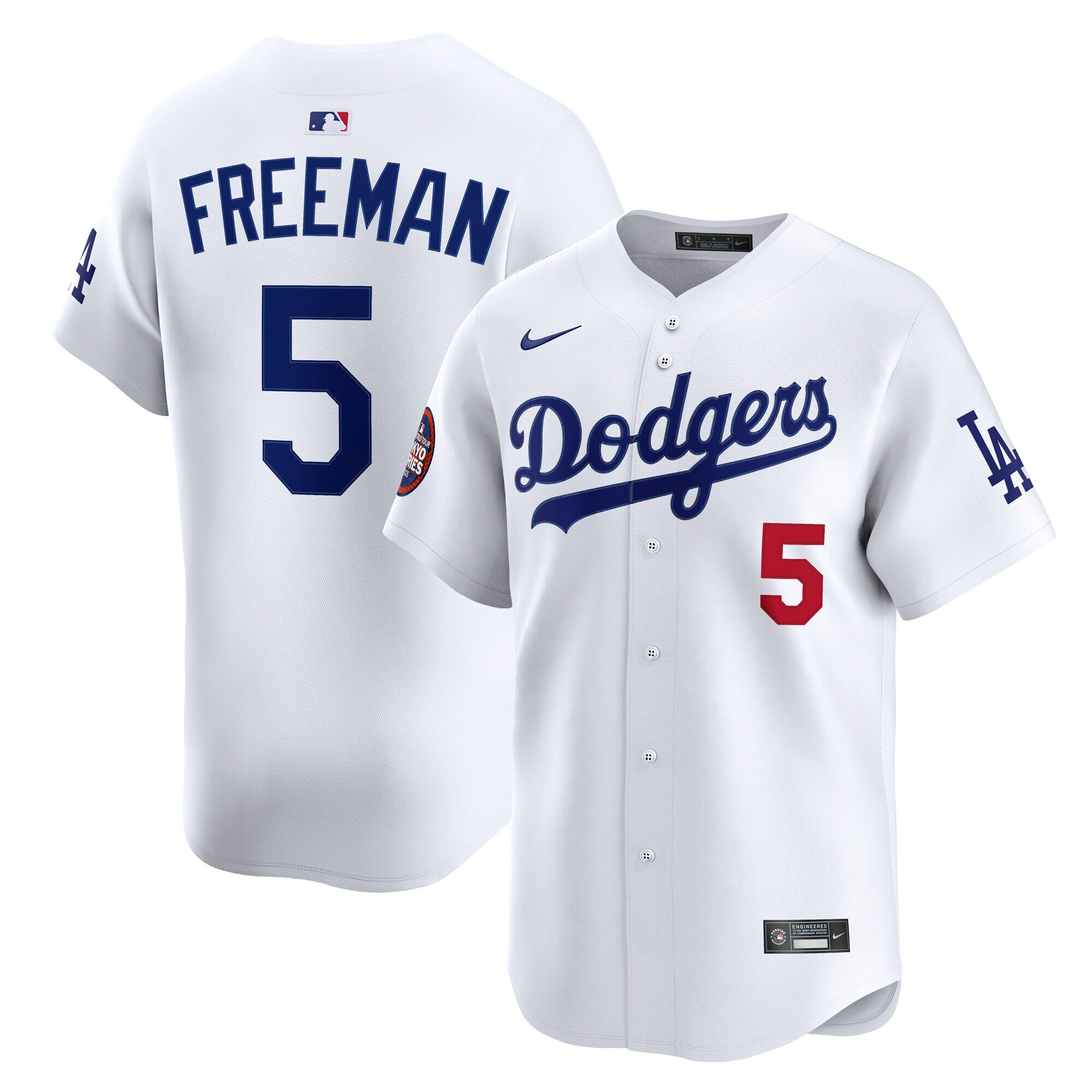 Los Angeles Dodgers Freddie Freeman White 2025 World Tour: Tokyo Series Home Limited Player MLB Jersey Men's