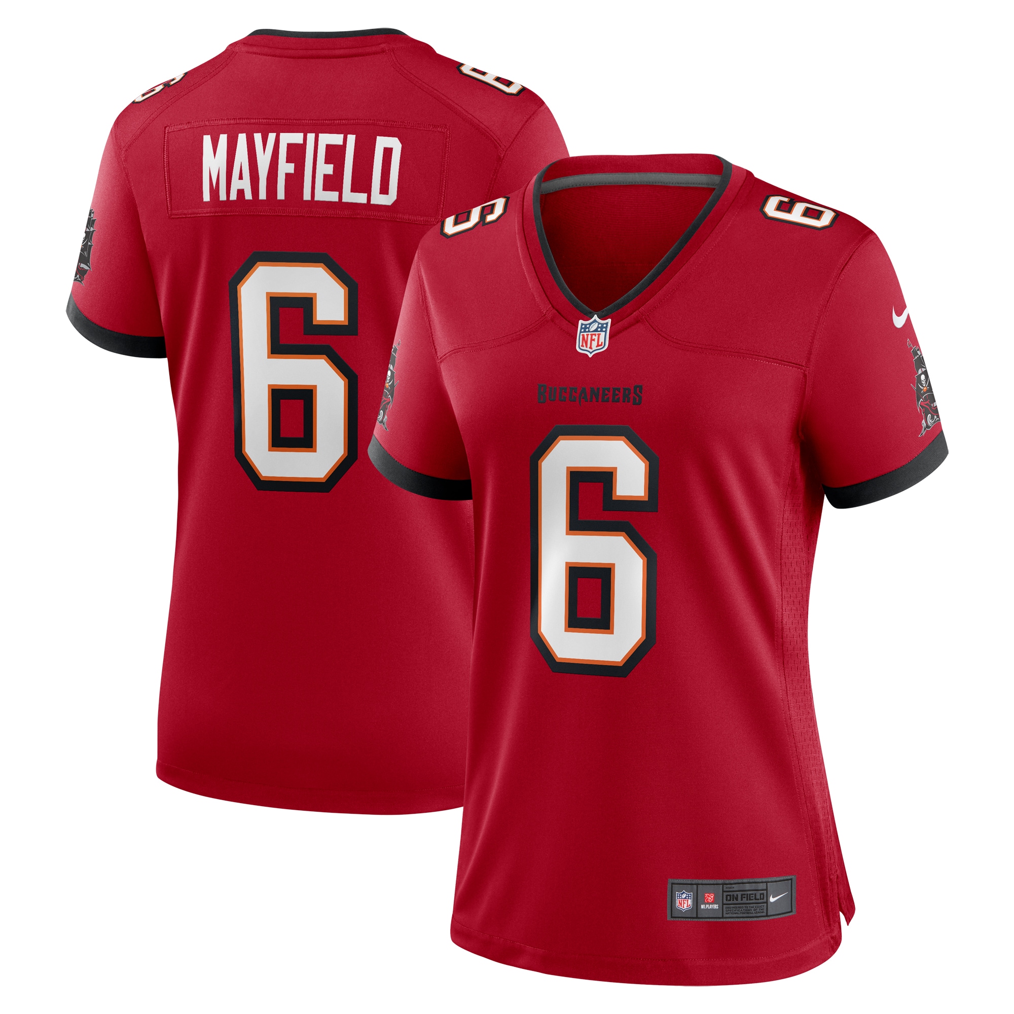 Tampa Bay Buccaneers Baker Mayfield Red Game NFL Jersey Women's