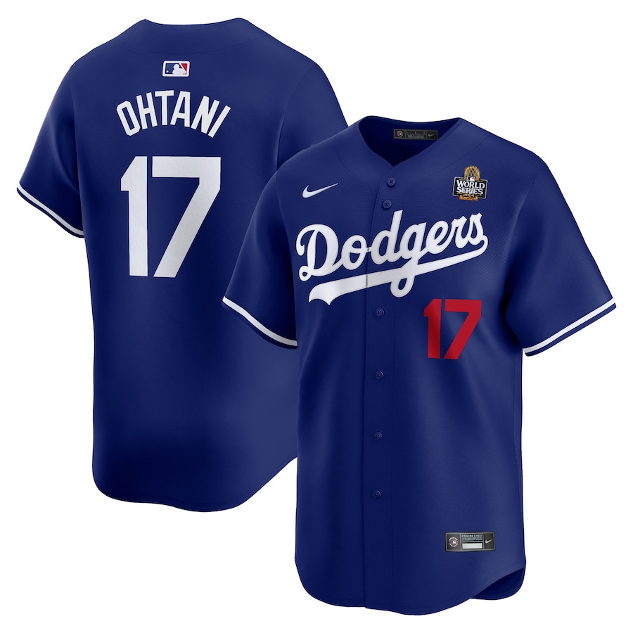 Shohei Ohtani 17 Los Angeles Dodgers 2024 World Series Home Limited Player Royal MLB Jersey Men's