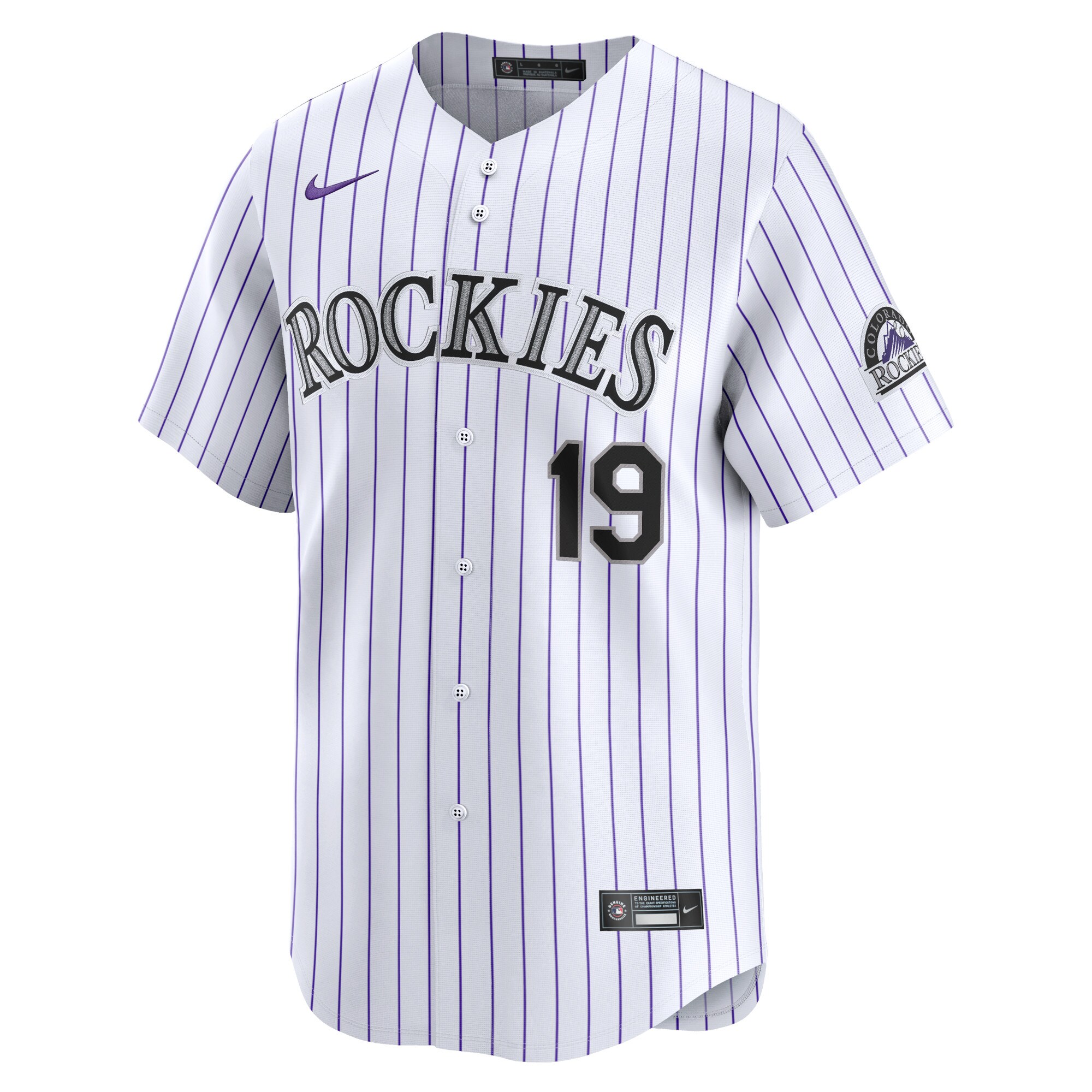 Colorado Rockies Charlie Blackmon White Home Limited Player MLB Jersey Men's