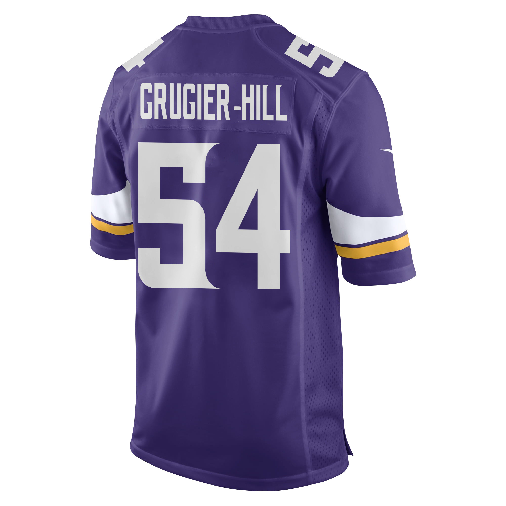Kamu Grugier-Hill 54 Minnesota Vikings Super Bowl LIX New Orleans Patch Game Purple NFL Jersey Men's