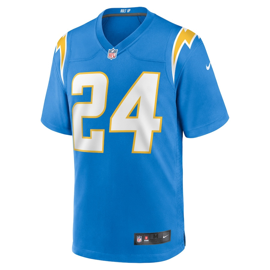 Marcus Maye 24 Los Angeles Chargers Team Game Powder Blue NFL Jersey Men's