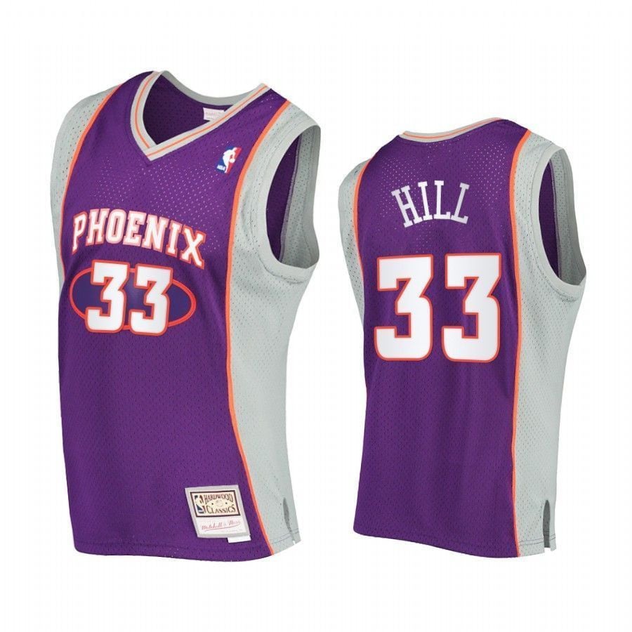 Grant Hill 33 Phoenix Suns Hardwood Classics Purple NBA Jersey Men's