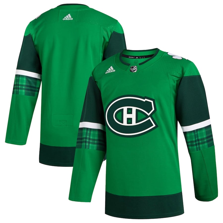Montreal Canadiens 2023 St. Patrick's Day Primegreen Kelly Green NHL Jersey Men's