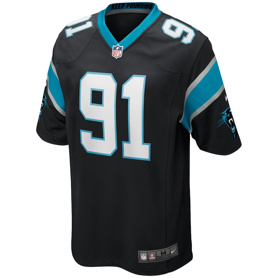 Kevin Greene 91 Carolina Panthers Game Retired Black NFL Jersey Men's
