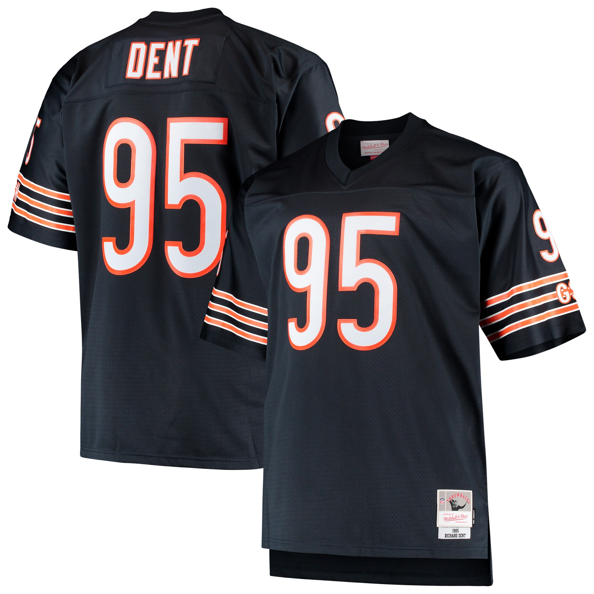 Chicago Bears Richard Dent Mitchell Ness Navy Big Tall 1985 Retired Player NFL Jersey Men's
