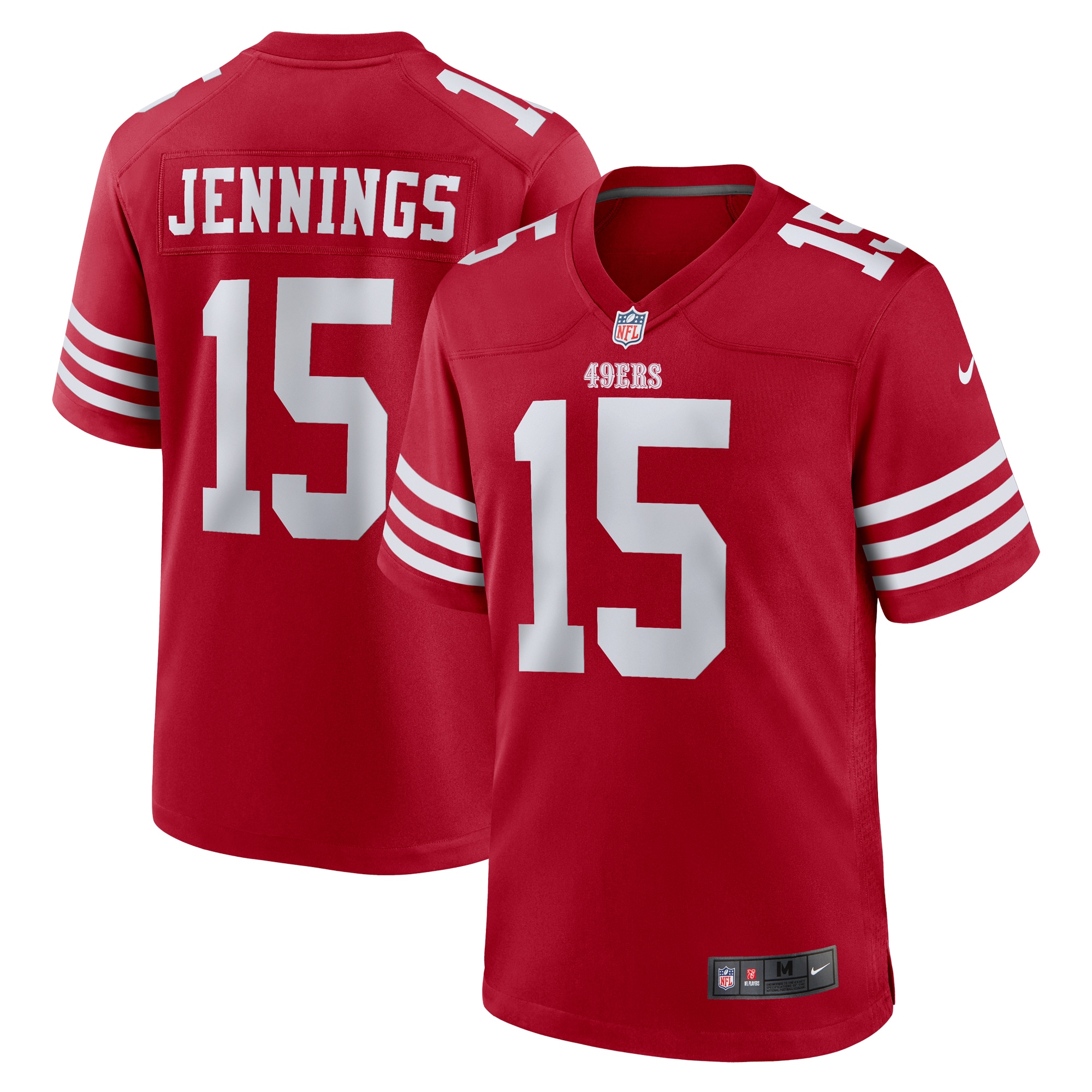San Francisco 49ers Jauan Jennings Scarlet Game NFL Jersey Men's