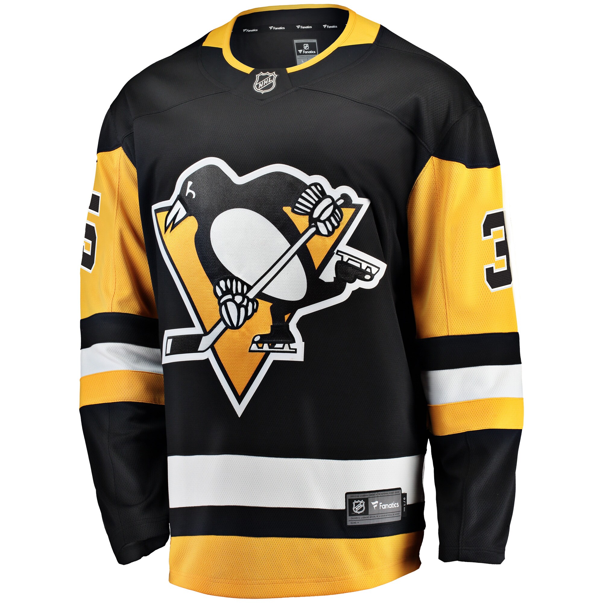 Pittsburgh Penguins Tristan Jarry Black Home Breakaway Player NHL Jersey Men's