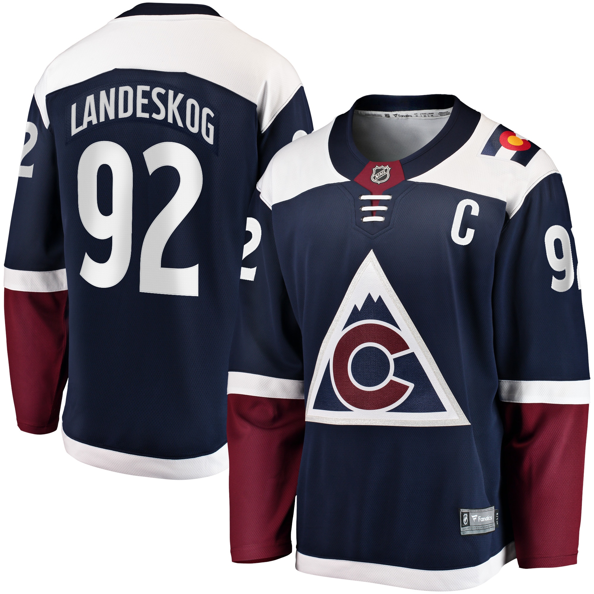 Colorado Avalanche Gabriel Landeskog Navy Premier Breakaway Player NHL Jersey Men's