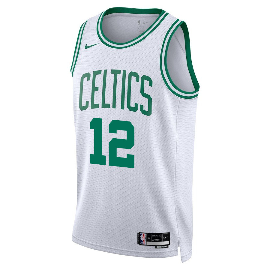 Oshae Brissett 12 Boston Celtics 2024 FINALS PATCH Swingman Association Editio White NBA Jersey Men's